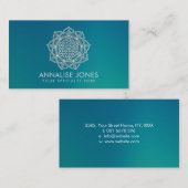 Pearl Flower of Life in Lotus mandala Visitekaartje (Voorkant / Achterkant)