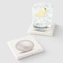 Pearl Gedrukt Onderzetter met decoratieve steen