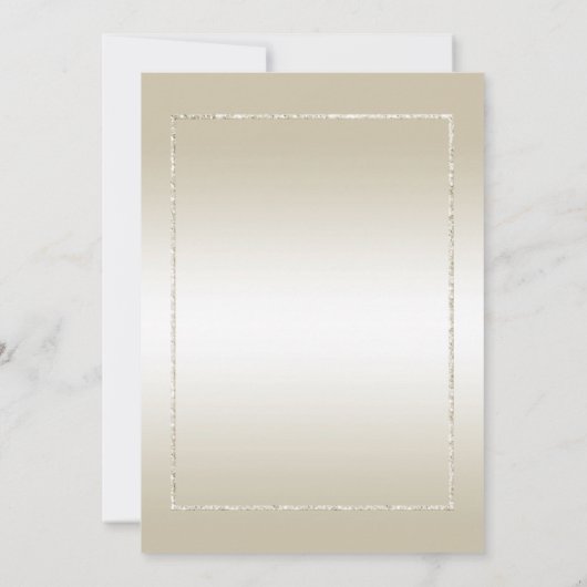 Pearl Gem en Glitter 1st Wedding Jubileum Kaart (Achterkant)