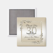 Pearl Gem en Glitter 30th Wedding Jubileum Magneet (Voorkant / Achterkant)
