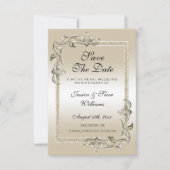 Pearl Gem en Glitter 30th Wedding Jubileum Save The Date (Voorkant)