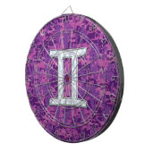 Pearl Gemini Zodiac Symbol op Digital Camouflage Dartbord (Voorkant Rechts)