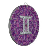 Pearl Gemini Zodiac Symbol op Digital Camouflage Dartbord (Voorkant Links)