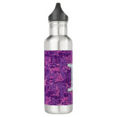 Pearl Gemini Zodiac Symbol op Digital Camouflage Waterfles (Links)