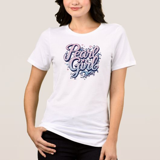 Pearl Girl Tri-Blend Shirt (Voorkant)