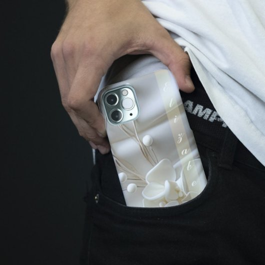 Pearl Glam Custom Name iPhone / iPad hoesje