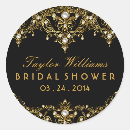 Pearl  Glamour Vrijgezellenfeest Sticker (Voorkant)