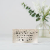 pearl glitter iory ombre gold foil deelt de liefde aanbevelingskaartje (Staand voorkant)