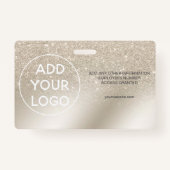 pearl glitter iory ombre logo foto badge (Achterkant)