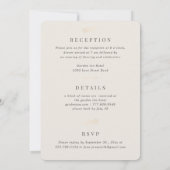 Pearl & Gold Leaf All in One Rsvp Photo Weddenscha Kaart (Achterkant)