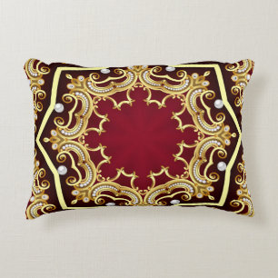 Pearl Gold Lijst illustratie achtergrond Accent Kussen