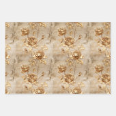 Pearl Gold Rozen Bruiloft Inpakpapier Vel (Voorkant 3)
