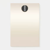 Pearl Gold Shimmer Glam Kraft Rustige Monogram Post-it® Notes (Voorkant)