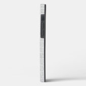 Pearl Gray Faux Crocodile Leather Case-Mate iPhone Case (Achterkant / Links)