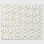 Pearl Gray Hanukkah Menorah Star van David Pattern Cadeaupapier (Vlak)