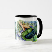 Pearl Groene Zeemeermin Mok (Voorkant rechts)