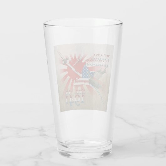 Pearl Habor 7 december 1941 Glass Glas (Achterkant)