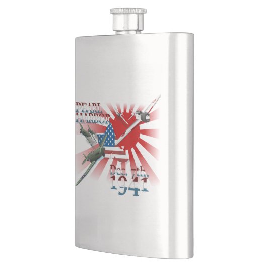 Pearl Habor 7 december 1941 Hip Flask Flacon (Links)