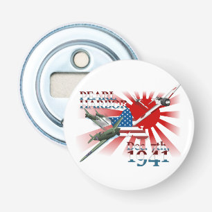 Pearl Harbor 7 december 1941 Flesopener Button Flesopener
