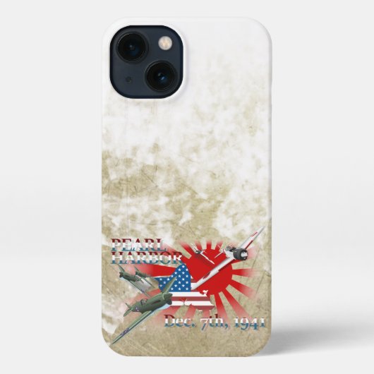 Pearl Harbor 7 december 1941 iPhone Hoesje (Achterkant)