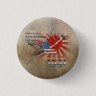 Pearl Harbor 7 december 1941 Ronde Button 3,2 Cm