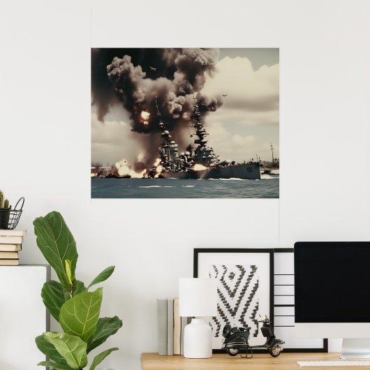 Pearl Harbor Aanval  Poster (Thuiskantoor)