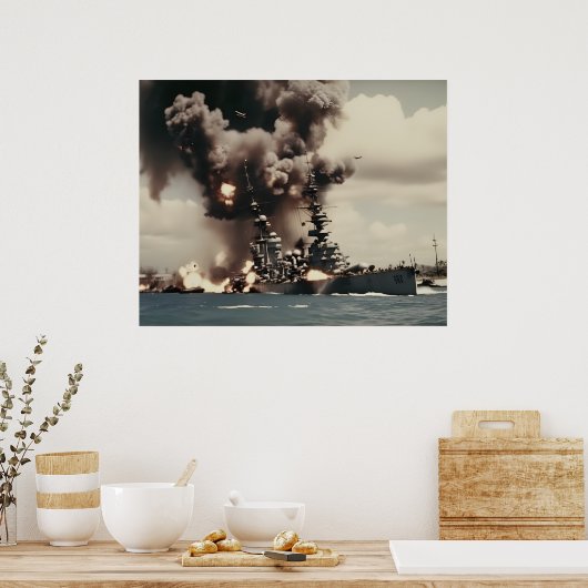 Pearl Harbor Aanval  Poster (Keuken)