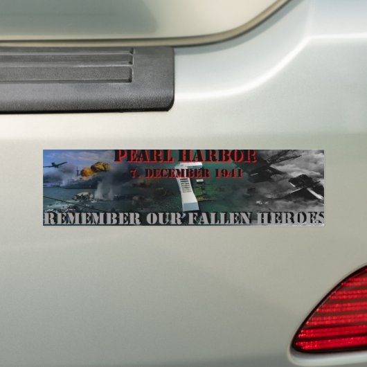 Pearl Harbor Bumpersticker (Op auto)