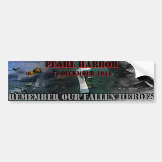 Pearl Harbor Bumpersticker (Voorkant)