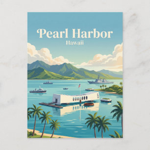 Pearl Harbor Hawaï Briefkaart