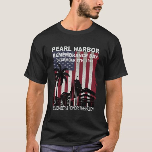 Pearl Harbor Herdenkingsdag 7 december T-shirt (Voorkant)