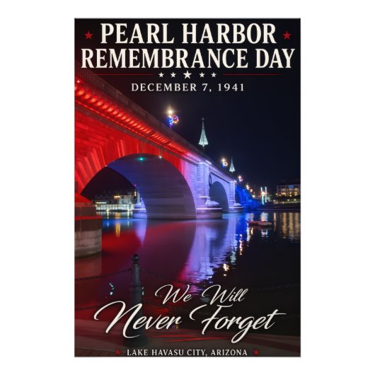Pearl Harbor Herdenkingsdag Foto Afdruk (Voorkant)