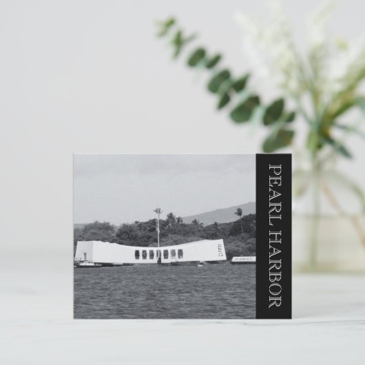 Pearl Harbor-herdenkingsmonument Briefkaart (Staand voorkant)