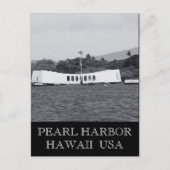 Pearl Harbor-herdenkingsmonument Hawaï Briefkaart (Voorkant)