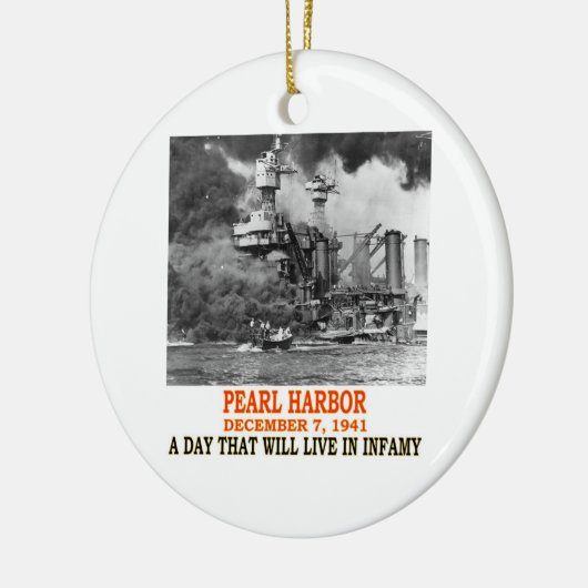 PEARL HARBOR KERAMISCH ORNAMENT (Links)