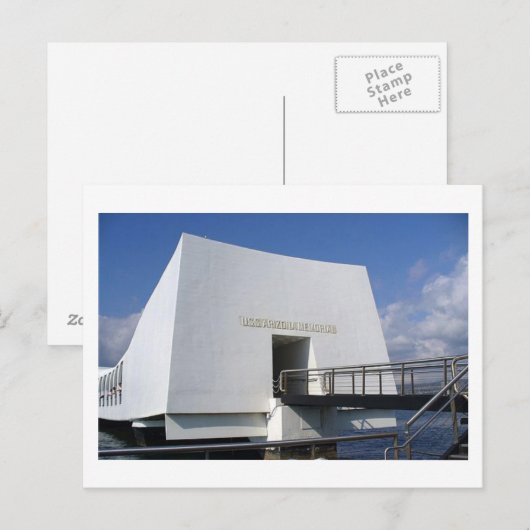 Pearl Harbor Memorial Briefkaart (Voorkant / Achterkant)