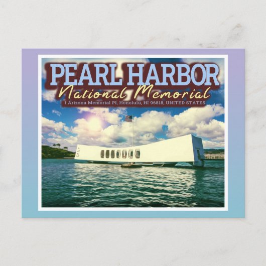 PEARL HARBOR NATIONAL MONUMENT - HONOLULU HAWAIÏ  BRIEFKAART (Voorkant)