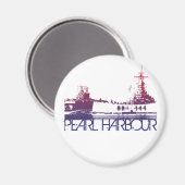Pearl Harbor skyline ontwerp Magneet (Voorkant / Achterkant)