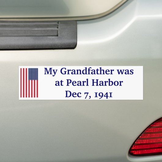 Pearl Harbour - 1941 Bumpersticker (Op auto)