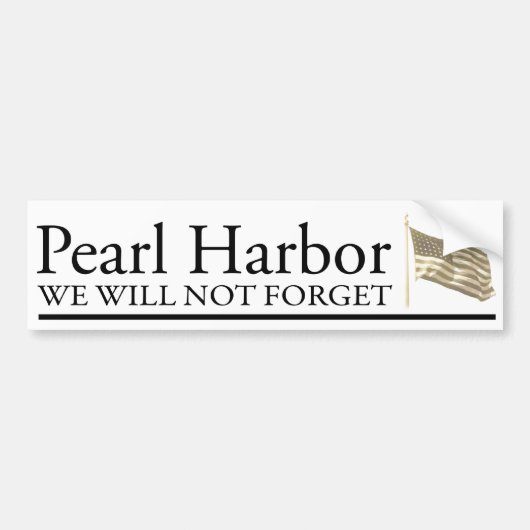 Pearl Harbour Bumpersticker (Voorkant)