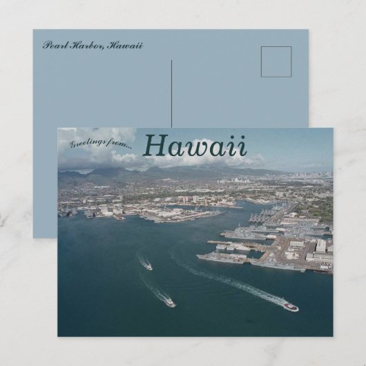 Pearl Harbour Hawaii Briefkaart (Voorkant / Achterkant)