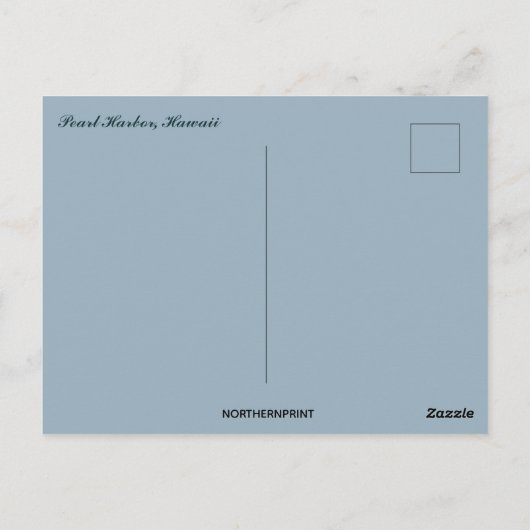 Pearl Harbour Hawaii Briefkaart (Achterkant)