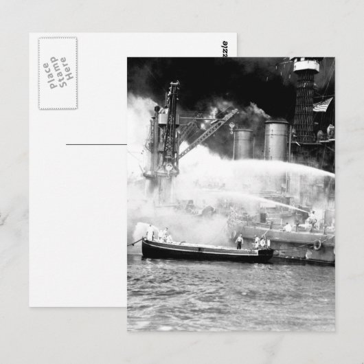 Pearl Harbour, ingenomen door het afbeelding verra Briefkaart (Voorkant / Achterkant)