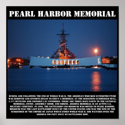 Pearl Harbour Memorial Print (Voorkant)