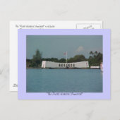 "PEARL HARBOUR" MEMORIAL, "The Pearl Harbor Mem... Briefkaart (Voorkant / Achterkant)