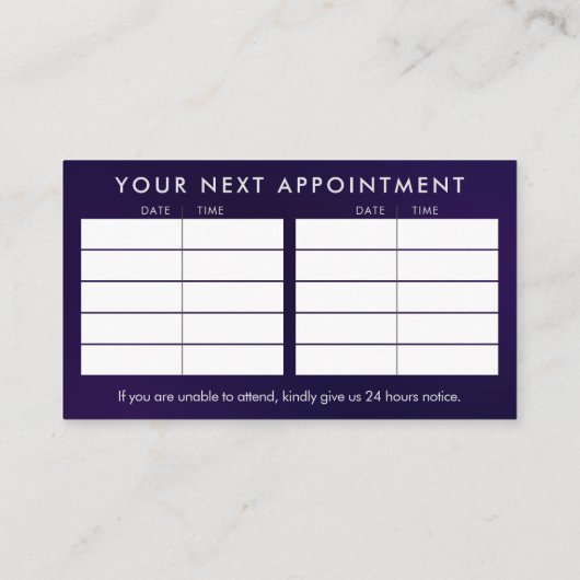 Pearl Healing Hands Energy Spiral Appointment Visitekaartje (Achterkant)