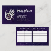 Pearl Healing Hands Energy Spiral Appointment Visitekaartje (Voorkant / Achterkant)