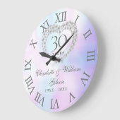 Pearl Heart 30th Wedding Jubileum Grote Klok (Hoek)