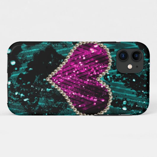 Pearl Heart Case-Mate iPhone Case (Achterkant (horizontaal))