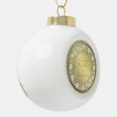 Pearl Heart Gold-keramisch Ornament (Links)